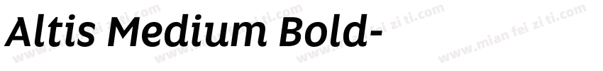Altis Medium Bold字体转换